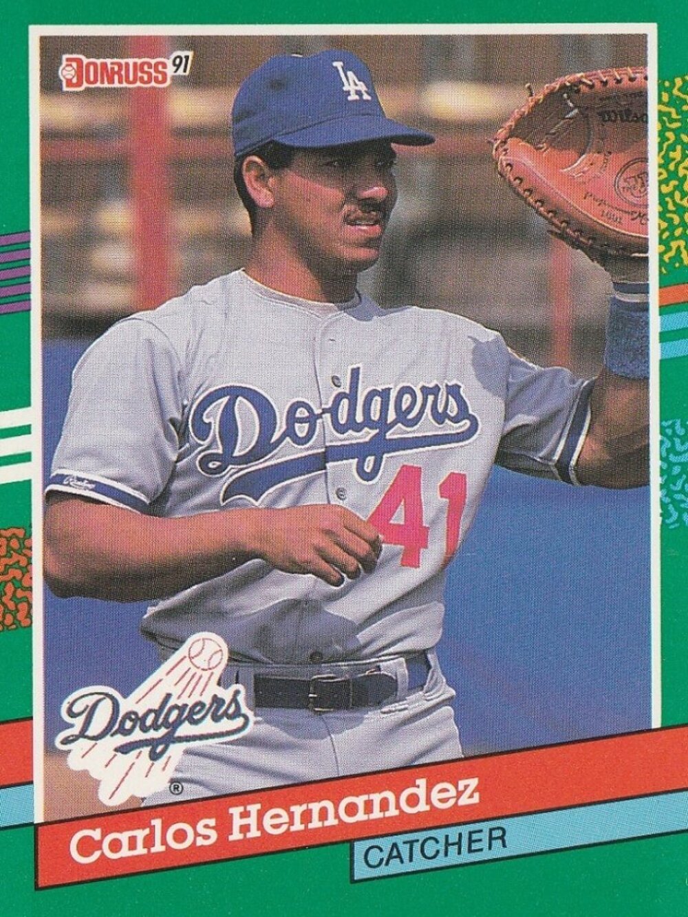 Carlos Hernandez - Donruss 91 Baseball Card
